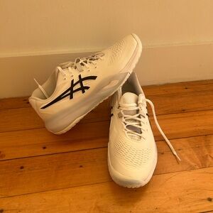 Asics Men's GEL-Resolution X Tennis Shoes White and Black